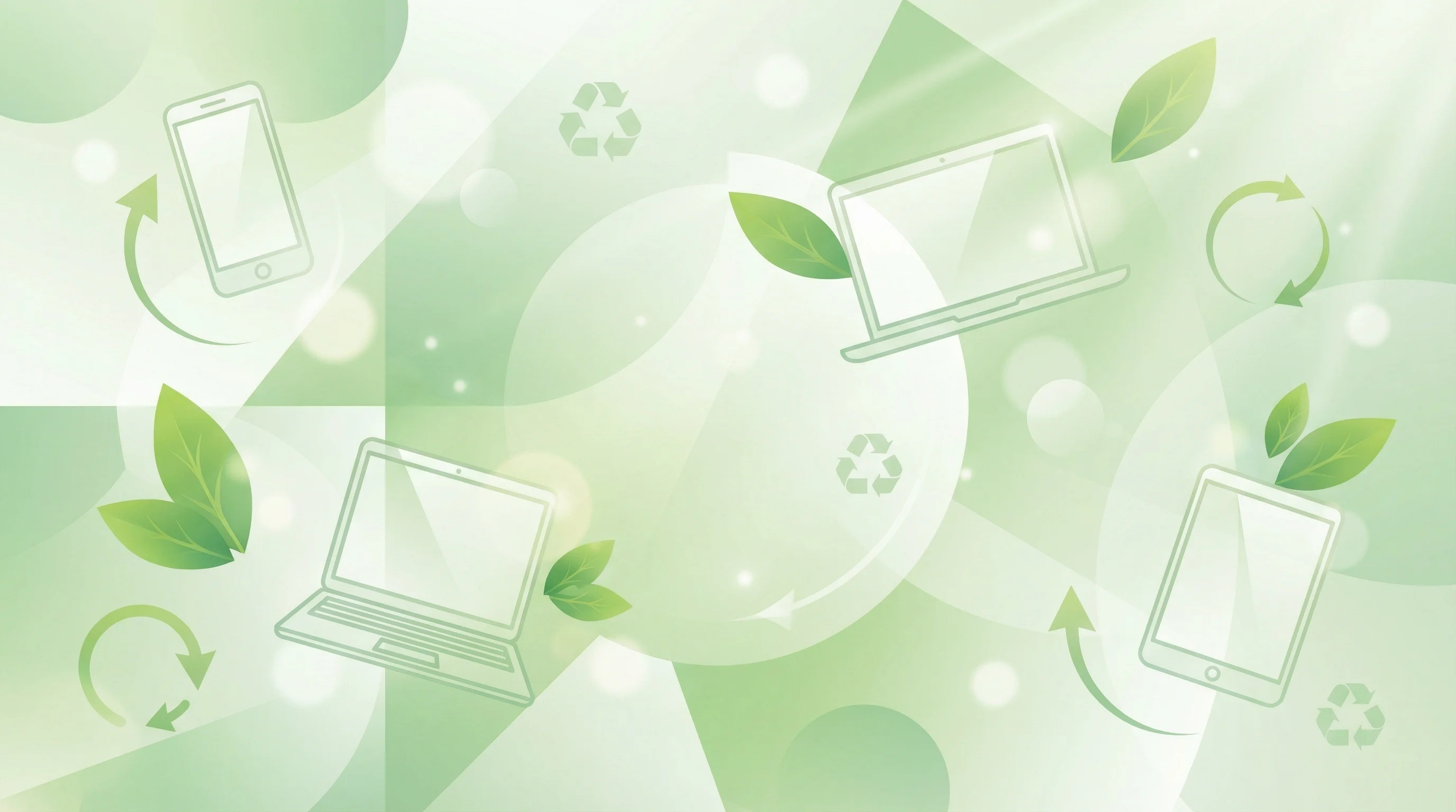 Refurbished electronics background