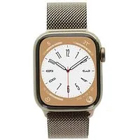 Apple Watch Series 8 GPS + Cellular 41mm Edelstahl gold Milanaise-Armband gold