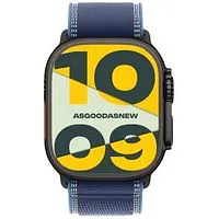 Apple Watch Ultra 3 GPS + Cellular 49mm Titan schwarz Trail Loop blau/hellblau M/L