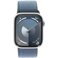 Apple Watch Series 9 GPS 45mm Aluminium silber Sport Loop winterblau