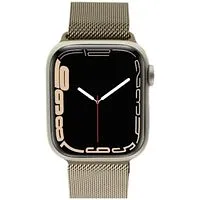 Apple Watch Series 9 GPS + Cellular 41mm Aluminium polarstern Milanaise-Armband gold