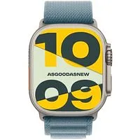 Apple Watch Ultra 3 GPS + Cellular 49mm Titan natur Alpine Loop hellblau L