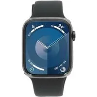 Apple Watch Series 9 GPS + Cellular 41mm Edelstahl graphit Sportarmband mitternacht M/L