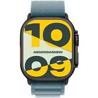 Apple Watch Ultra 3 GPS + Cellular 49mm Titan schwarz Alpine Loop hellblau M