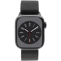 Apple Watch Series 8 GPS + Cellular 41mm Edelstahl graphit Milanaise-Armband graphit
