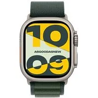 Apple Watch Ultra 2 GPS + Cellular 49mm Titan natur Alpine Loop dunkelgrün L