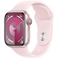 Apple Watch Series 9 GPS + Cellular 41mm Aluminium rosé Sportarmband hellrosa M/L