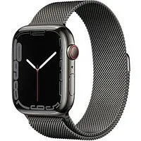 Apple Watch Series 9 GPS + Cellular 41mm Edelstahl graphit Milanaise-Armband graphit