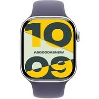 Apple Watch Series 11 GPS + Cellular 42mm Aluminium silber Sportarmband nebelviolett M/L