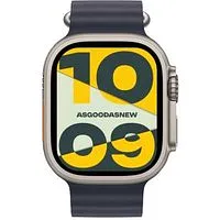 Apple Watch Ultra 2 GPS + Cellular 49mm Titan natur Ocean Armband blau