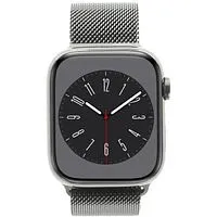Apple Watch Series 8 GPS + Cellular 45mm Edelstahl graphit Milanaise-Armband graphit