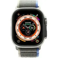 Apple Watch Ultra GPS + Cellular 49mm Titan natur Trail Loop blau/grau M/L