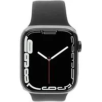 Apple Watch Series 7 GPS + Cellular 45mm Edelstahl graphit Sportarmband Mitternacht