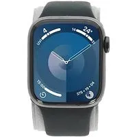 Apple Watch Series 9 GPS + Cellular 41mm Edelstahl graphit Sportarmband mitternacht S/M