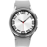 Samsung Galaxy Watch6 Classic silver 43mm LTE Hybrid Eco-Leather Band silver