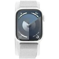 Apple Watch Series 9 GPS + Cellular 41mm Edelstahl silber Milanaise-Armband silber