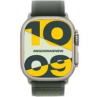 Apple Watch Ultra 2 GPS + Cellular 49mm Titan schwarz Trail Loop grün M/L