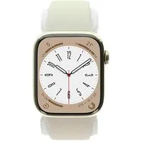 Apple Watch Series 8 GPS + Cellular 45mm Edelstahl gold Sportarmband polarstern