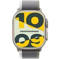 Apple Watch Ultra 2 GPS + Cellular 49mm Titan natur Trail Loop grün/grau M/L