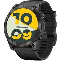 Garmin Epix (Gen 2) Sapphire 47mm schwarz/schiefergrau Titan QuickFit-Lederarmband braun (010-02582-30)